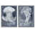 Toile avec cadre gris