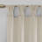 Rosette Floral Embellished Cuff Tab Top Solid Single Curtain Panel-1651069231-1627952418