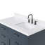 Meuble-lavabo simple en bois massif 42 po Tidworth avec plateau en quartz Carrara de 1,5 po-668100338-668100340-626085668