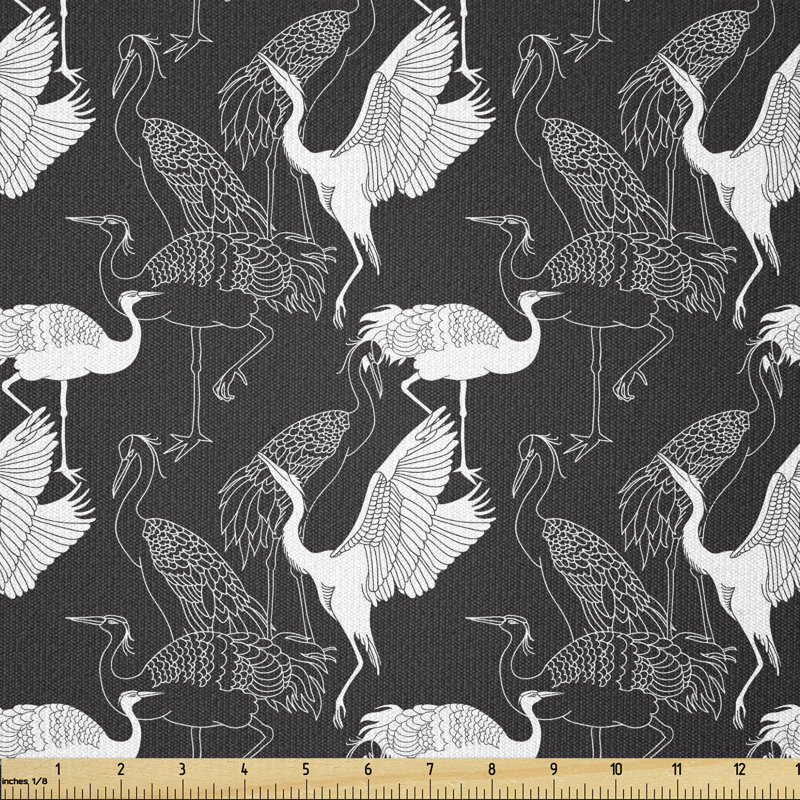 Cristia Monochrome Bird Multi-Purpose Fabric