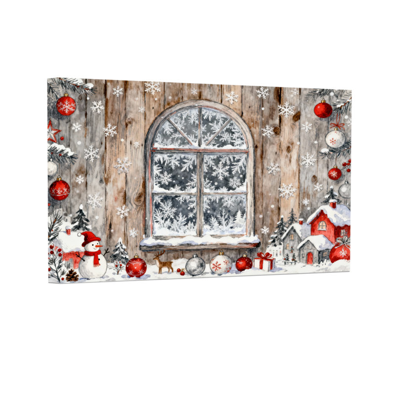 Scène de Noël décorative de Noël, H 16 po x l 24 po