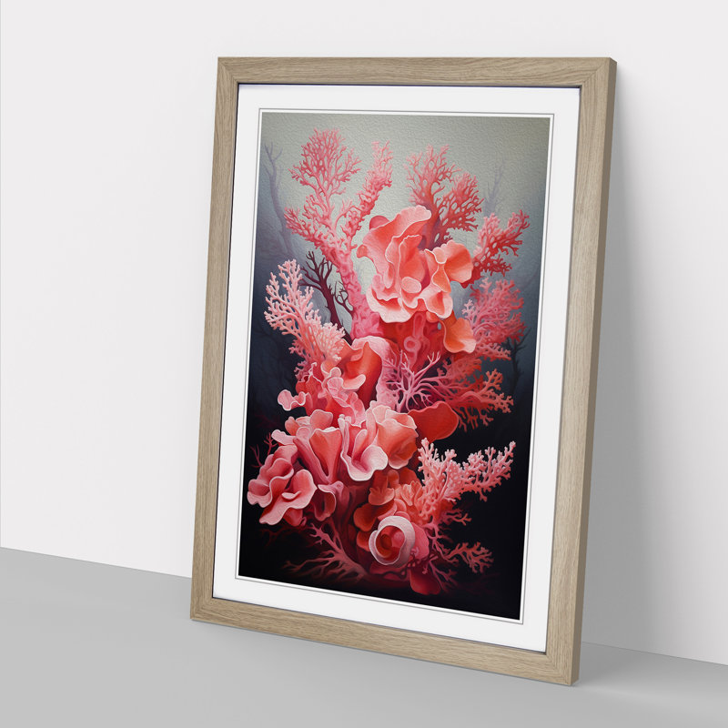 Single Picture Frame Print on Wood, 64cm H x 46cm W, Oak Framed