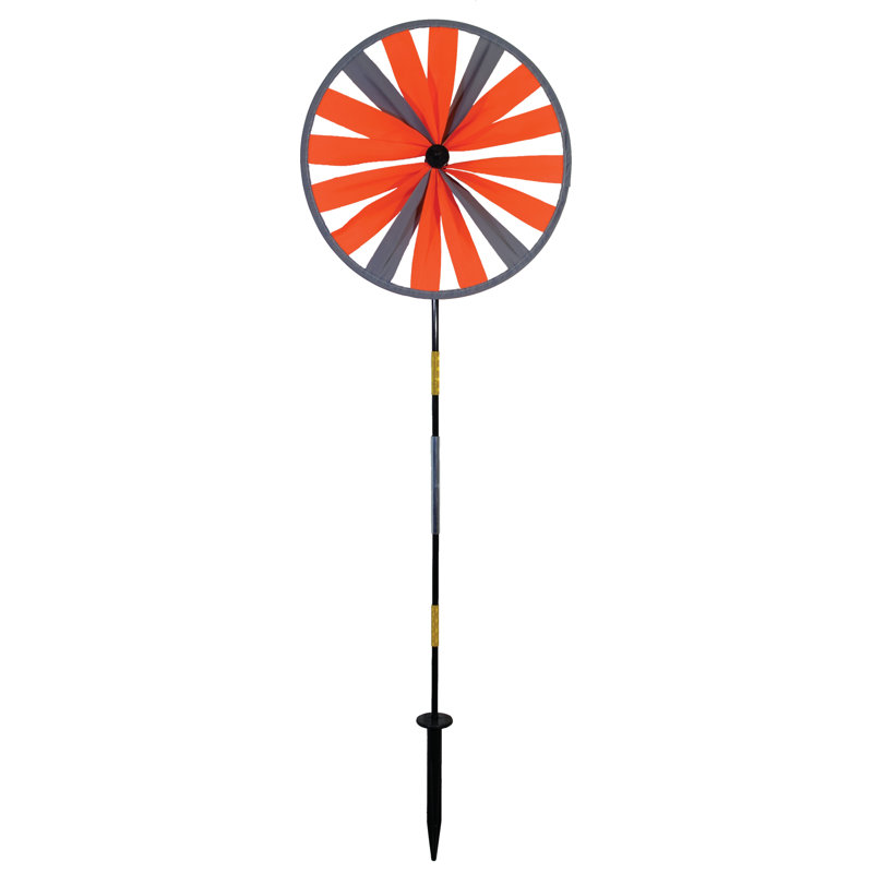 Roue pivotante rétroréfléchissante de 12 po, Roue orange
