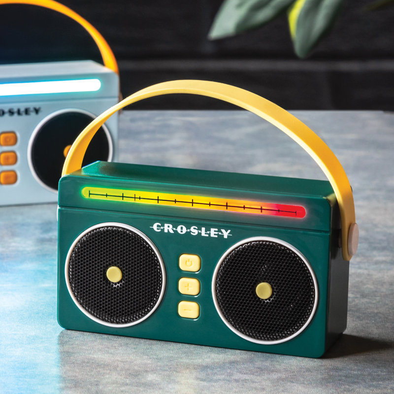 Mini Boombox Portable Bluetooth Speaker, Green