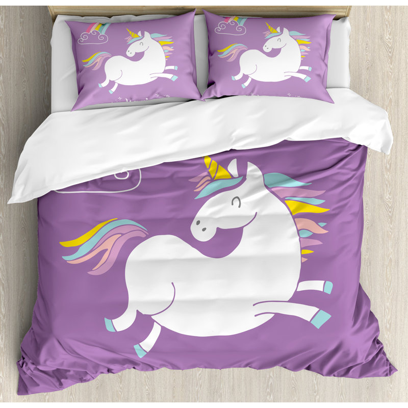 Unicorn Home And Kids [EU ONLY] Duvet Cover Set, Queen