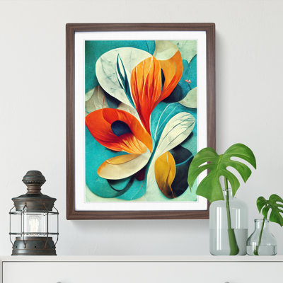 Pretty Abstract Floral No.4 - Single Picture Frame Print