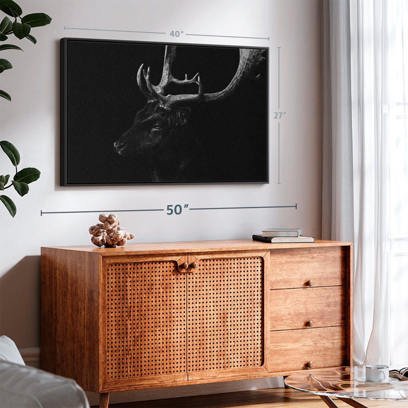 «Elk Beauty», reproduction sur toile, H 27 po x l 40 po