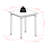 Sova Walnut Solid Wood Top Four Leg Dining Set