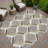 Machine Washable Indoor/Outdoor Bourkelands ACN2343 Lattice Rug-1241190539