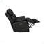 Fauteuil inclinable électrique noir de 38,5 po de largeur