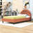 Basketball Design Twin Upholstered Platform Bed