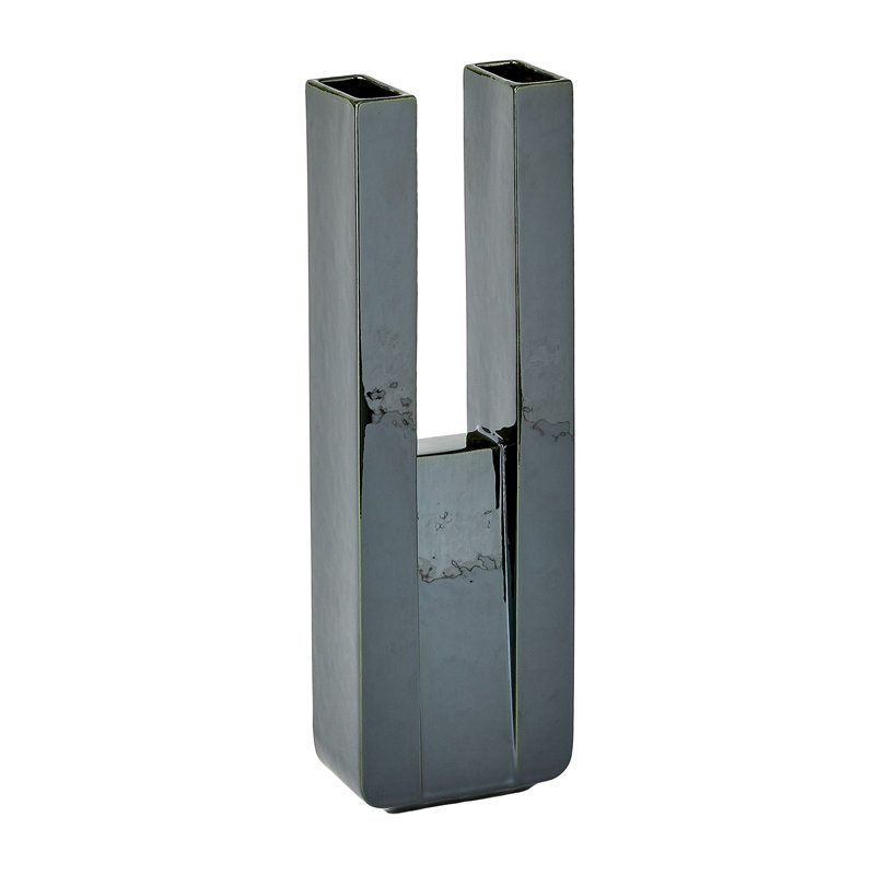 Vase de table Metropolis, H 15,5 po x l 5 po x P 2,75 po