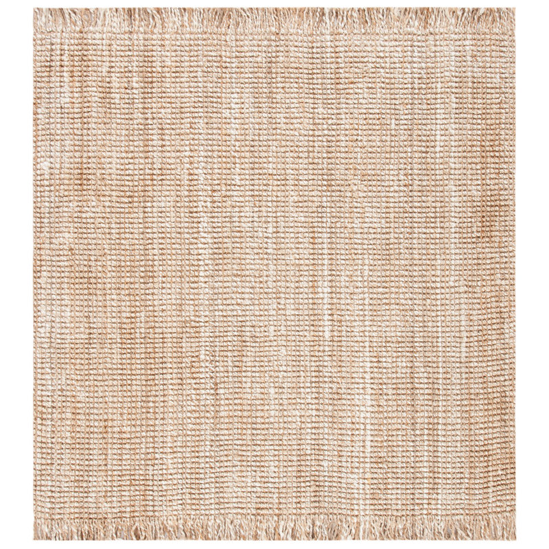Rhiann Natural Fiber Hand Woven Jute Rug, Square 6'