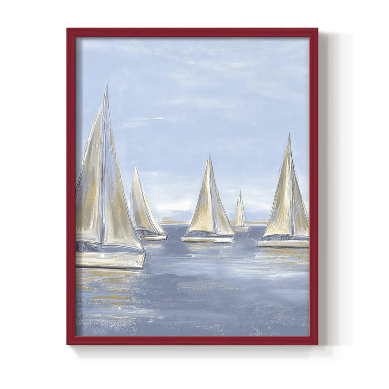 «NAUTICAL Series X», H 15 po x l 12 po, Rouge