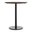 Plateau de table commercial à surface lisse avec base ronde à hauteur de barre-27686049-27686050