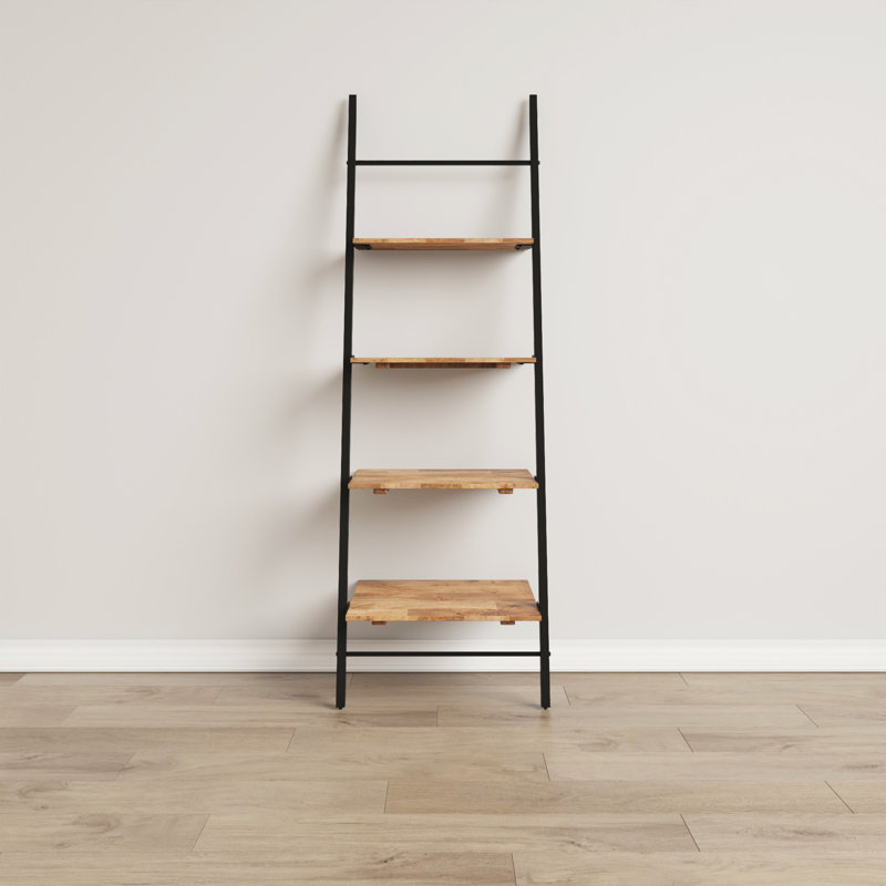 Lincoln 182cm H Iron Ladder Bookcase, H182 x W61 x D45cm