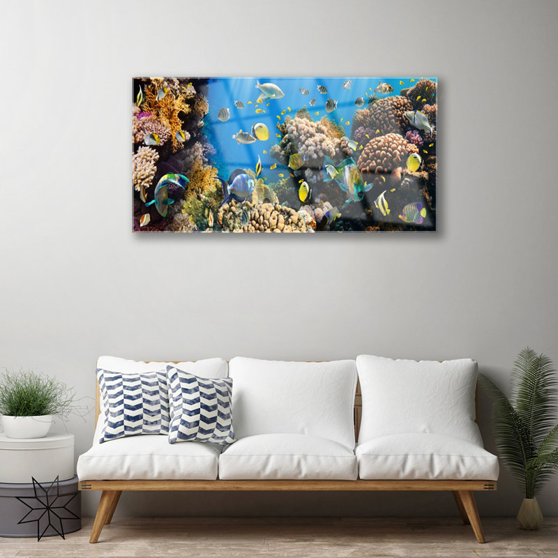 Nature Coral Reef - Unframed Photograph on Glass