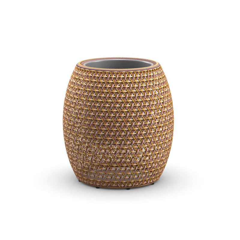 Dala Handcrafted Round Planter, 24.75" H x 24" W x 24" D, Cuba
