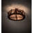 16'' 3 - Light Rust Branched Ceiling Fan Light Kit