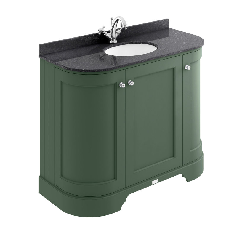 Bayswater 2040 mm Bathroom Vanity, Hunter Green, Black