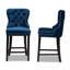 Upholstered Counter Stool with Solid Wood Frame-992288372