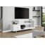 Meuble télé moderne de 60 pouces avec piédestal central, armoire de rangement et design Art déco pour salon et chambre à coucher