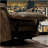 Global Home Swivel Glider Recliner With Manual Adjustable Headrest & Footrest In Texas Slate