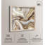 «Viscous Flow I Shadowbox Print Gold Boho» par Art Remedy, cadre blond, 40 x 40-674909579-674909583