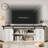 Farmhouse TV Stand for 75 Inch TV, Entertainment Center with Storage Cabinets and Sliding Barn Doors-516824442