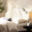 Grand lit et tête de lit double, tissu recouvert d'un point de diamant tendance, garniture cloutée attrayante pour le capitonnage de la chambre à coucher,-1238523890-1238523893