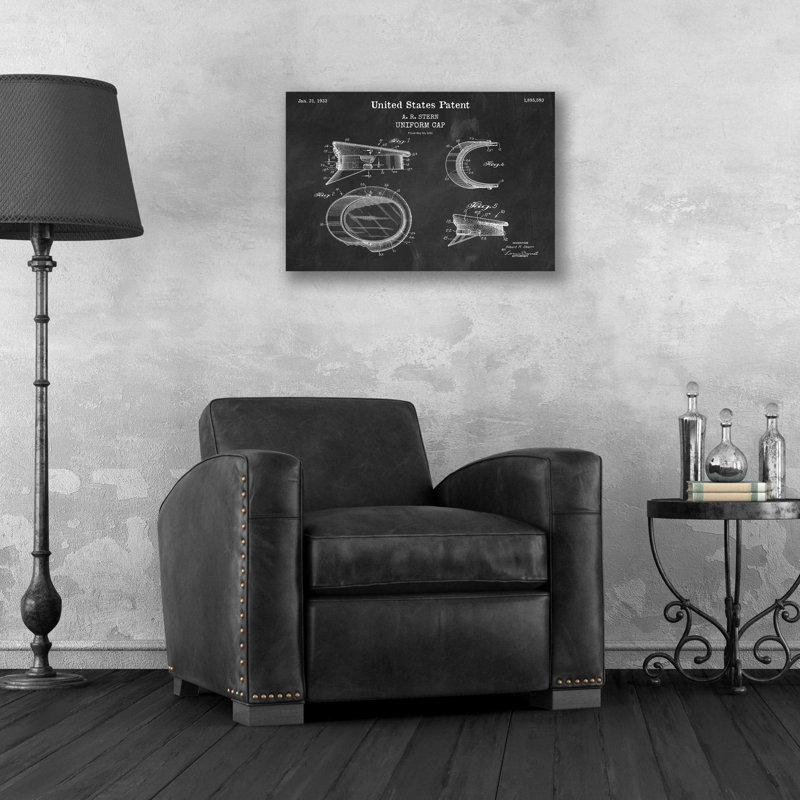«Windmill Blueprint Vernis Chalkboard», art mural en verre acrylique, H 16 po x l 24 po x P 0,2 po
