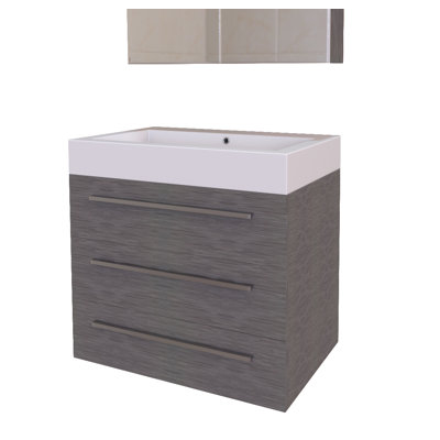 Shameeza 29.25'' Single Bathroom Vanity with Plastic Top