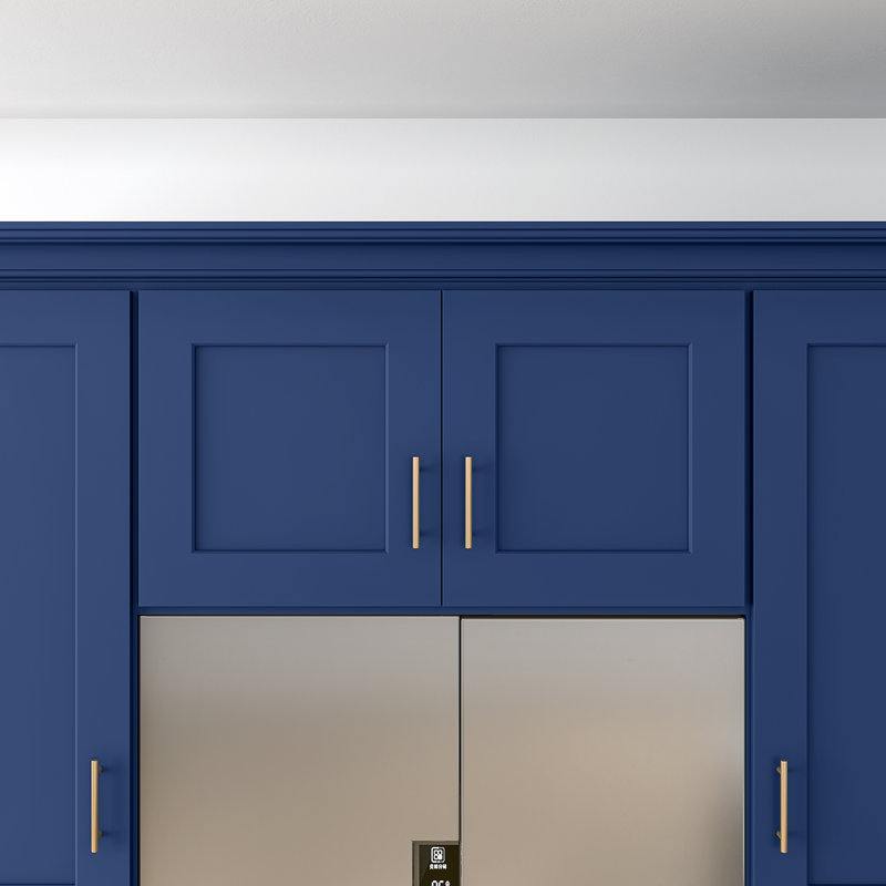 Armoire de four, 33" W x 18" H x 24" D, Shaker bleu