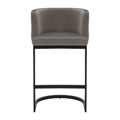 Adelaid Upholstered Counter Stool with Metal Frame