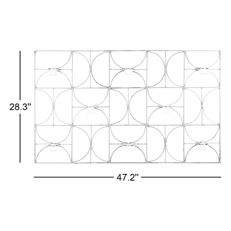 Barhill 28.3'' H Wall Votive Holder, 8, 28.3"H x 47.2"W x 4.7"D