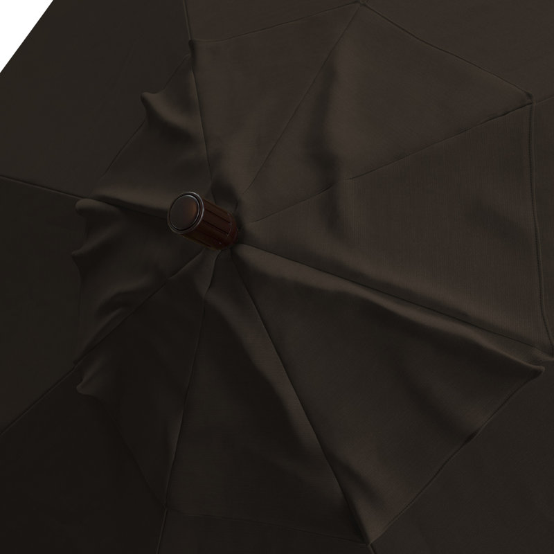 Parasol de marché Breck de 132 po, Toile performance moka