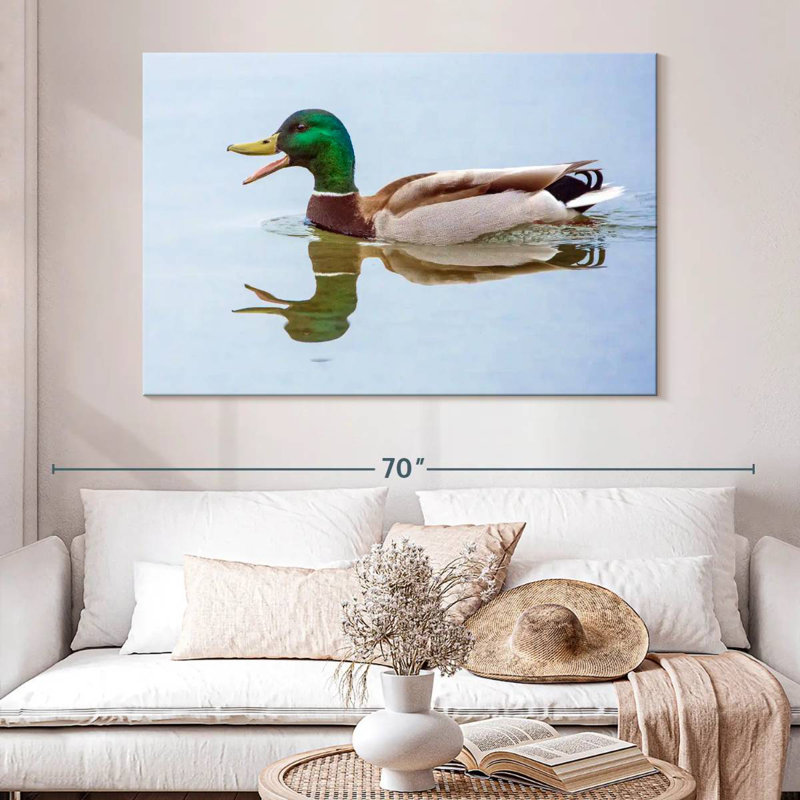 Brampt Floating Mallard Duck, 34" H x 51" W