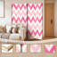 Paravent 6 panneaux à cloison pliable en toile à zigzag rose royal-1564745754-1564745755