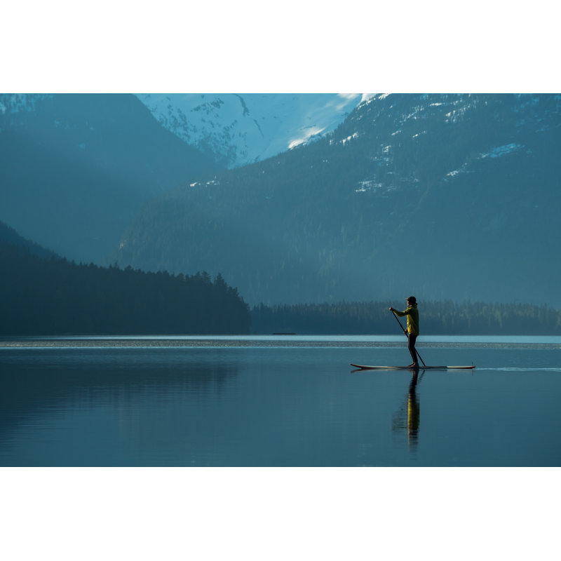 Single Woman Exploring Natures by StockstudioX - Wrapped Canvas Print, 30cm H x 46cm W x 3.8cm D