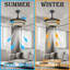 Ventilateur de plafond rétractable 42 po Dontavius-1166209020