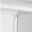 Support d'imprimante en métal blanc avec rangement Tables d'imprimante mobiles pour petits espaces avec porte-classeur réglable sur roulettes pour bureau à domicile.-22238662