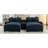 4 - Seat Blue , Double Cushion, Ports, Cup Holders, And Removable Ottomans For Relaxation Comfort Living Room-2063534231