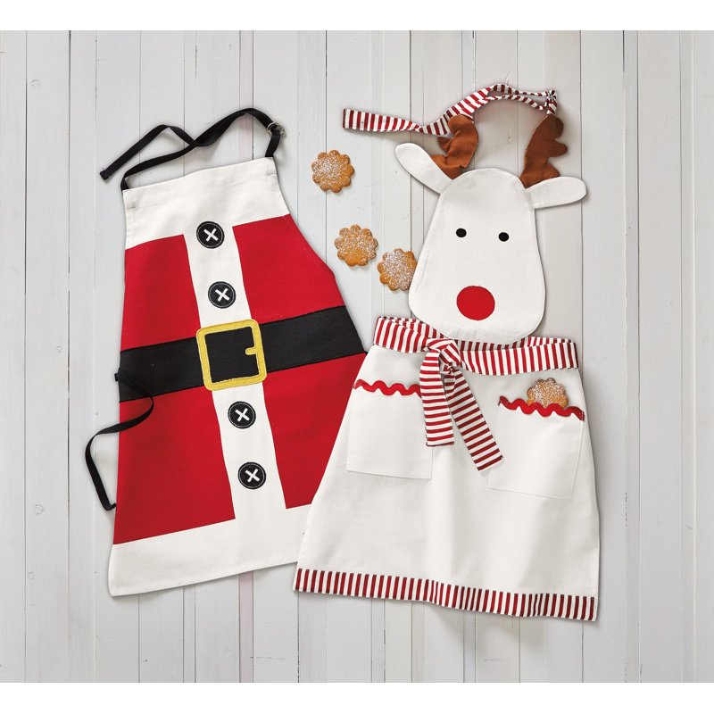Tablier Whimsy Santa Kids
