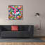 «Easter Bunny - Vivid Abstract» par Rey Klimt, art mural sur toile-332620263