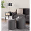 Repose-pieds rond avec rangement 15,5 po Alvena-764123559