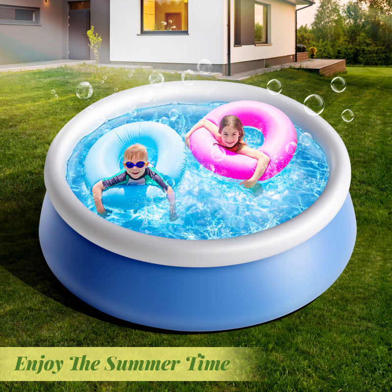 Piscine gonflable hors terre ronde, L 96 po x H 20 po