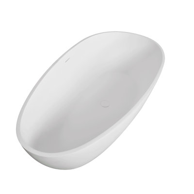 66.9 Inch Freestanding Solid Surface Soaking Bathtub For Bathroom