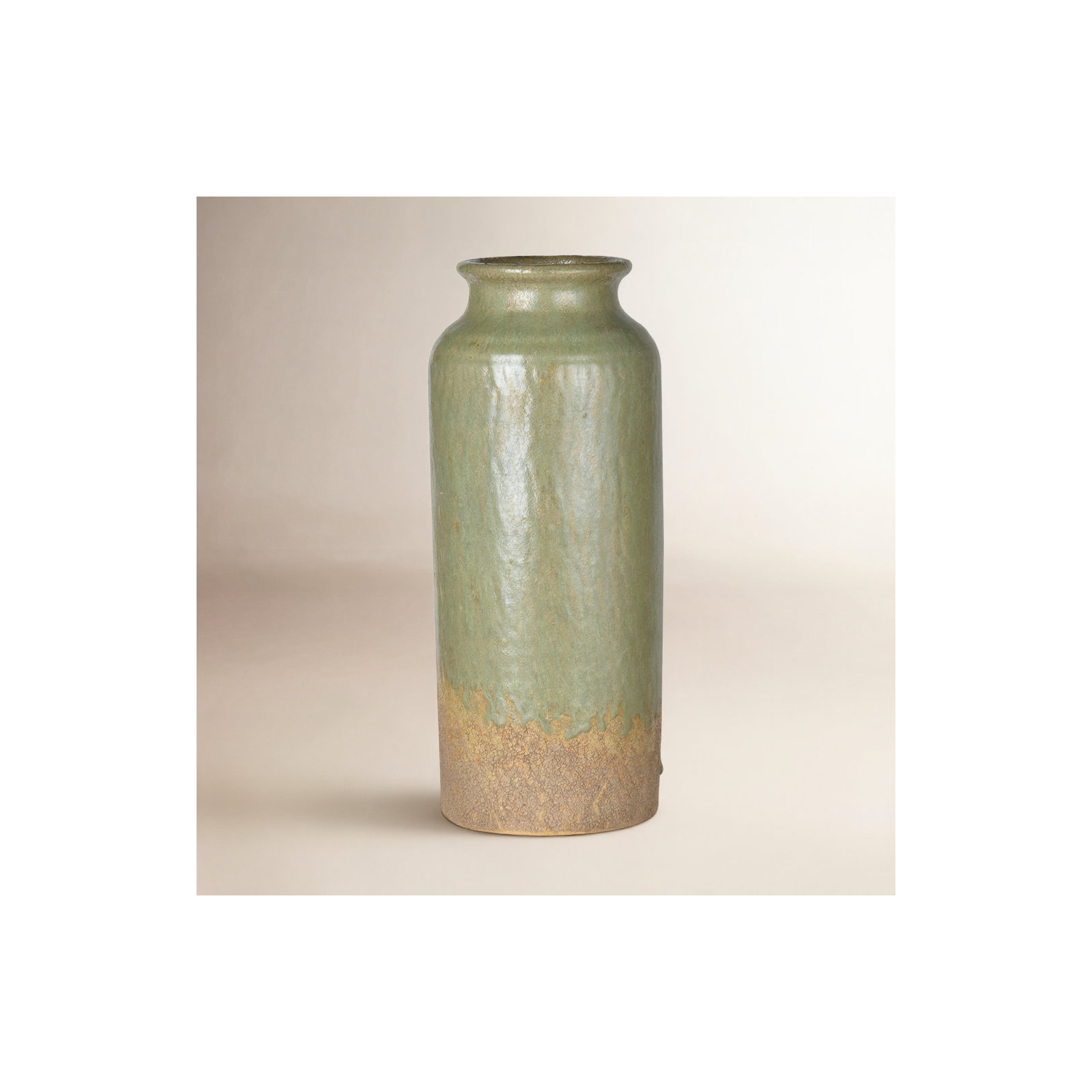 Bridgehampton Handmade Ceramic Table Vase, 9.1" H x 4.3" W x 4.3" D
