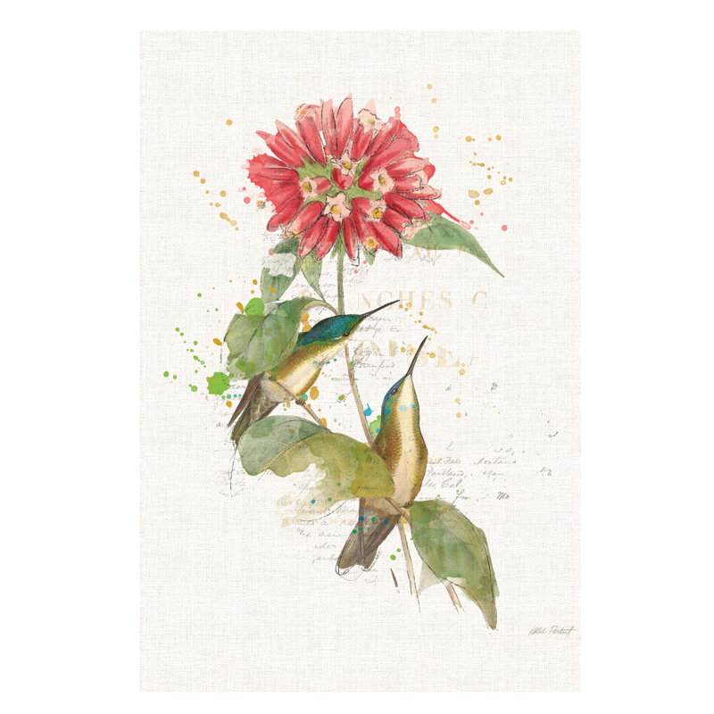 Colourful Hummingbirds I by Katie Pertiet - Wrapped Canvas Print, 66.04 cm H x 45.72 cm W x 1.91 cm D