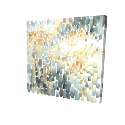 Cluster of Circles - Blue Abstract Canvas for Home Decor